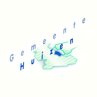 Commune de Huizen Noord-Holland, 40 mille habitants, logo design Jules Dorval