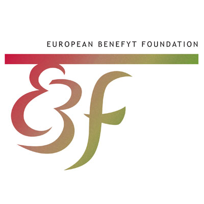 ebf, représentants mondial de médecine douce et phytothérapie au sein du communauté européen, logo design Jules Dorval