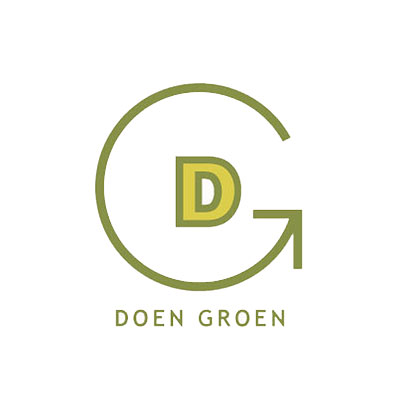 Groen Doen, initiatives thérapeutique dans la nature, logo design Jules Dorval