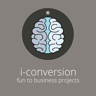 i-conversion, logo design Jules Dorval