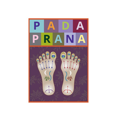 Pada Prana huile de massage pour les pieds Ayurvédique, logo design Jules Dorval