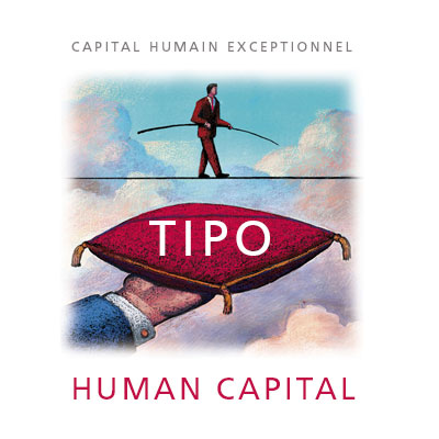 Tipo Human Capital, logo design Jules Dorval